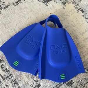 DMC Elite II Blue Swim Silicon Fins Sz. US 4-5 Men/ 6-7 Women / EUR 37